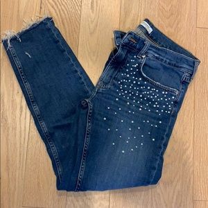 Zara Pearl denim jeans